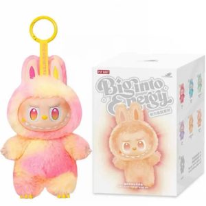 Peluche Labubu Biginto Energy – Giallo & Rosa