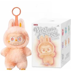 Peluche Labubu Biginto Energy – Rosa & Pesca
