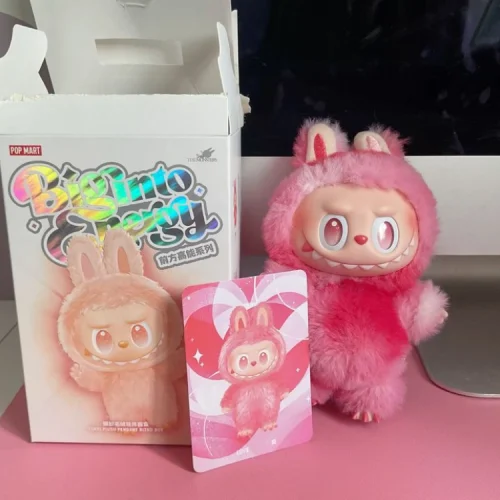 Peluche Labubu Biginto Energy – Giallo & Rosa photo review