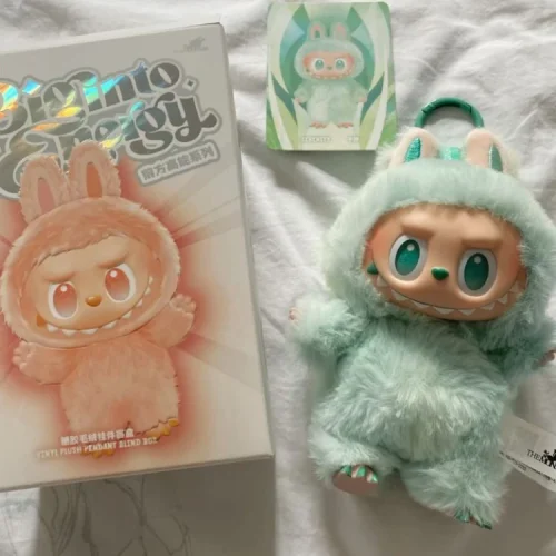 Peluche Labubu Biginto Energy – Giallo & Rosa photo review