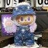 Completo Denim Urban Kawaii per Labubu – Streetwear con Personalità