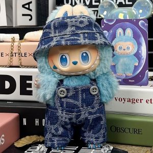 Completo Graphic Denim per Labubu – Blu Audace d'Ispirazione Urban