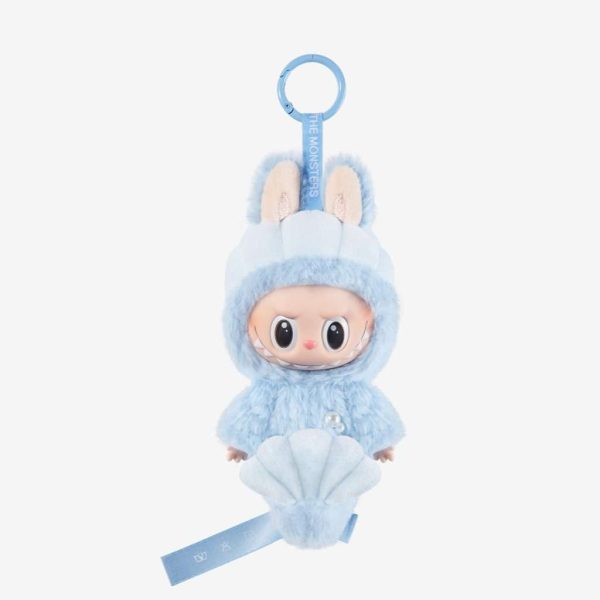 Labubu Hide & Seek Azzurro Conchiglia – Peluche Kawaii Edizione Esclusiva Singapore