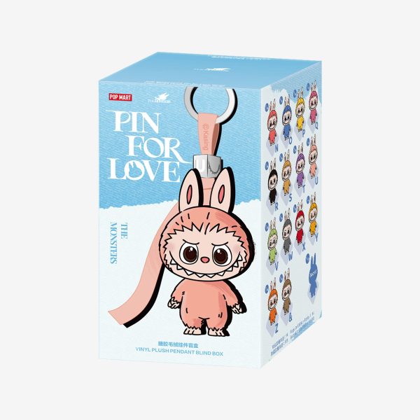 Labubu Pin for Love Rosa – Peluche Kawaii Collezionabile Blind Box con Portachiavi - Immagine di 2