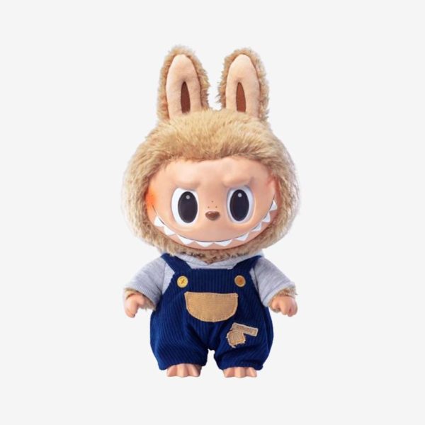 Labubu Time To Chill – Peluche Collezionabile Kawaii con Tuta Blu
