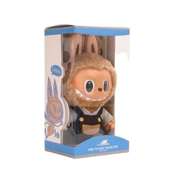 Labubu Time To Chill – Peluche Collezionabile Kawaii con Tuta Blu - Immagine di 2