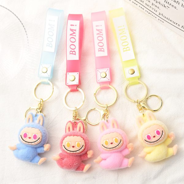 Portachiavi Peluche Labubu – Accessorio Kawaii Colorato da Collezione