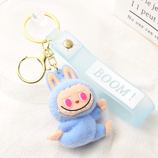 Portachiavi Peluche Labubu – Accessorio Kawaii Colorato da Collezione - Immagine di 2