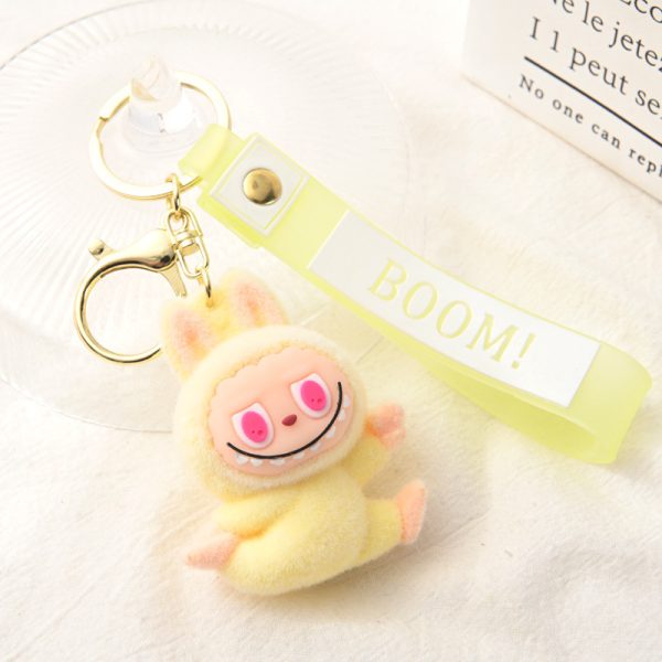 Portachiavi Peluche Labubu – Accessorio Kawaii Colorato da Collezione - Immagine di 5