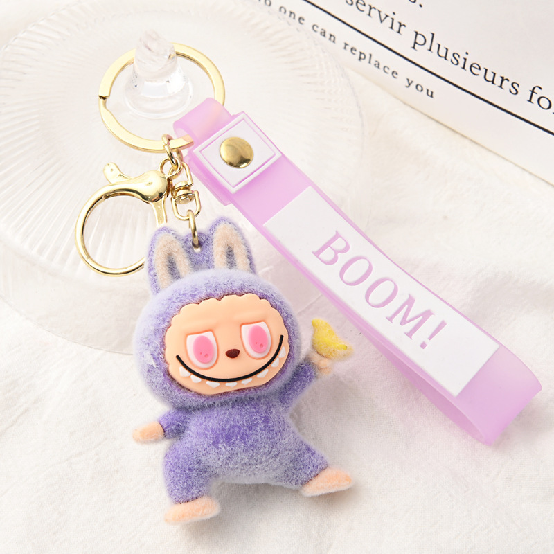 Portachiavi Peluche Labubu – Accessorio Kawaii da Collezione con Dettaglio “BOOM!” - Immagine di 4