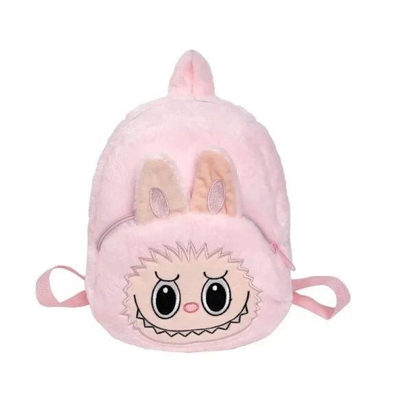 Zaino Peluche Labubu Coniglio Rosa – Accessorio Kawaii da Collezione