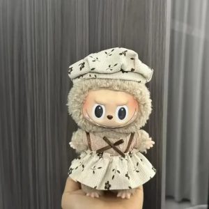 Abito Campestre Floreale per Labubu – Edizione Vintage Kawaii