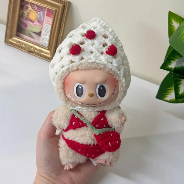 Labubu Pink Spring Dungarees – Edizione Primaverile con Cappello a Orecchie da Coniglio - Immagine di 3