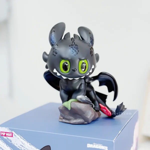 Figura da Collezione Sdentato – Drago Nero Kawaii di Dragon Trainer - Immagine di 2