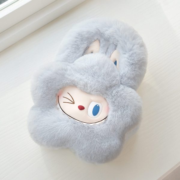 Borsa di Peluche Azzurra Kawaii – Zainetto Coniglietto Morbido e Adorabile - Immagine di 2