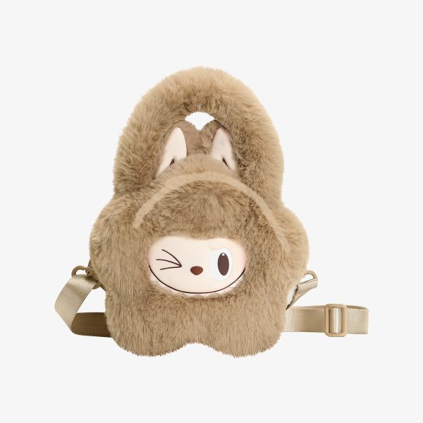 Borsa di Peluche Kawaii Marrone – Zainetto Coniglietto Morbido e Adorabile