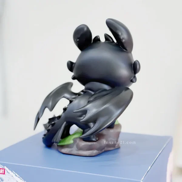 Figura da Collezione Sdentato – Drago Nero Kawaii di Dragon Trainer - Immagine di 4