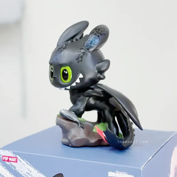 Figura da Collezione Sdentato – Drago Nero Kawaii di Dragon Trainer - Immagine di 3