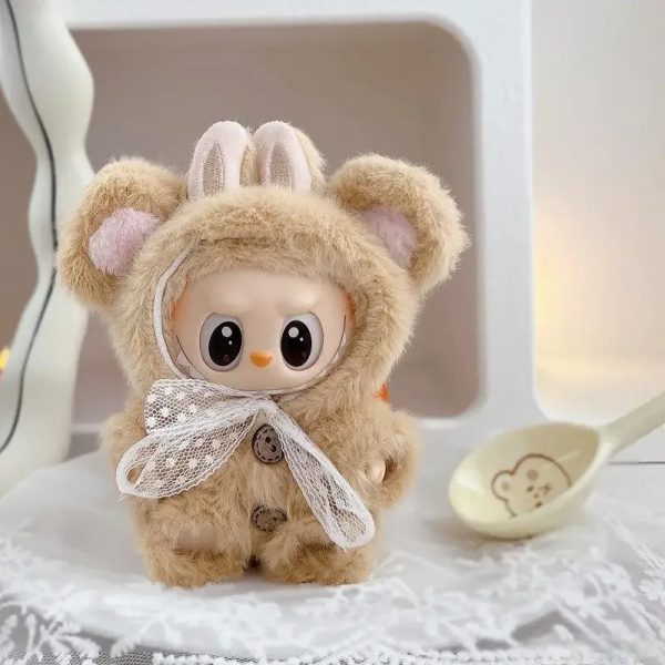 Abbigliamento Kawaii per Bambola 17 cm – Completo con Cappuccio Orsetto - Immagine di 2