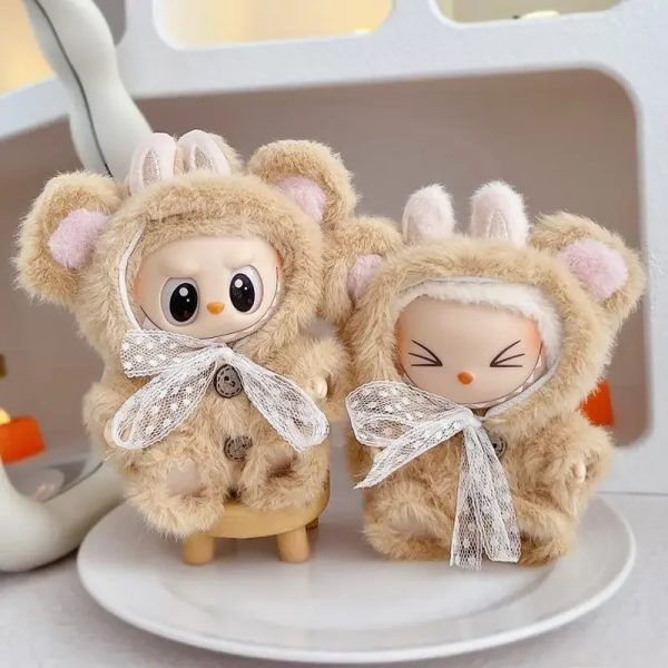 Abbigliamento Kawaii per Bambola 17 cm – Completo con Cappuccio Orsetto - Immagine di 3