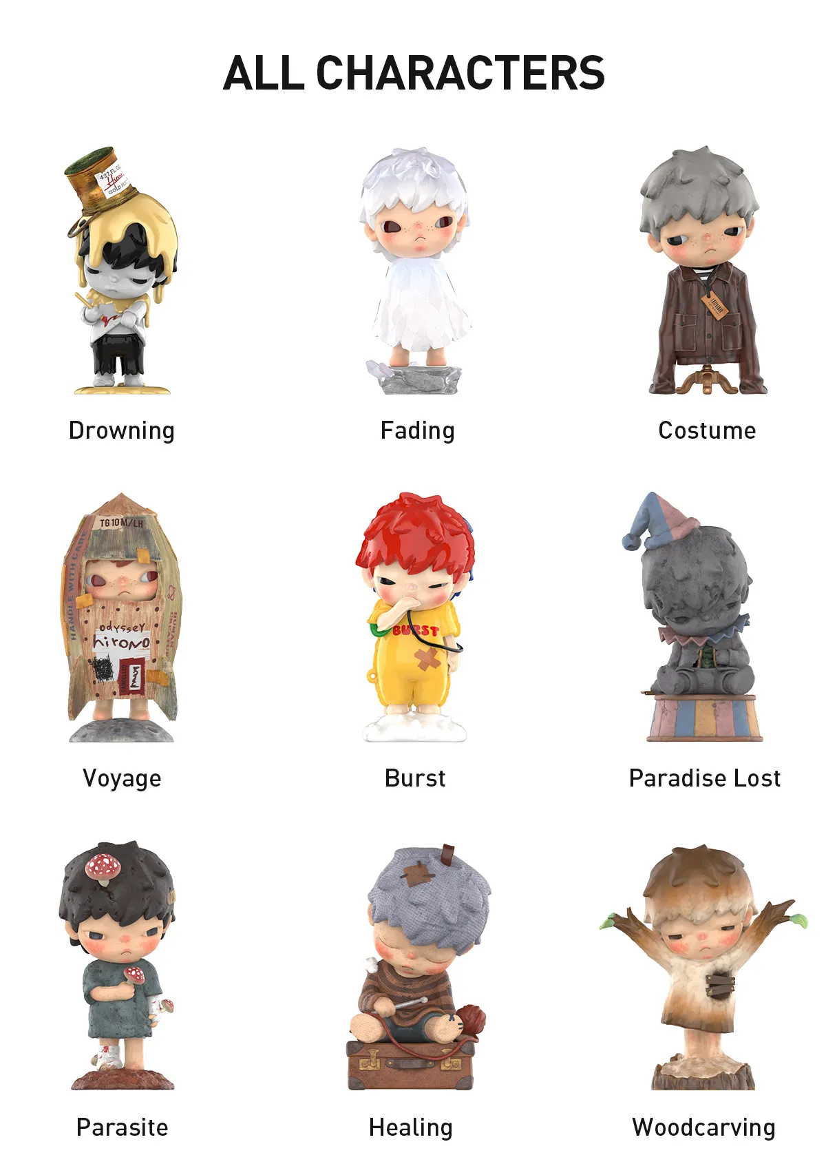 Hirono Reshape Series Figures – Collezione di Designer Art Toy in Blind Box Misteriosa - Immagine di 9