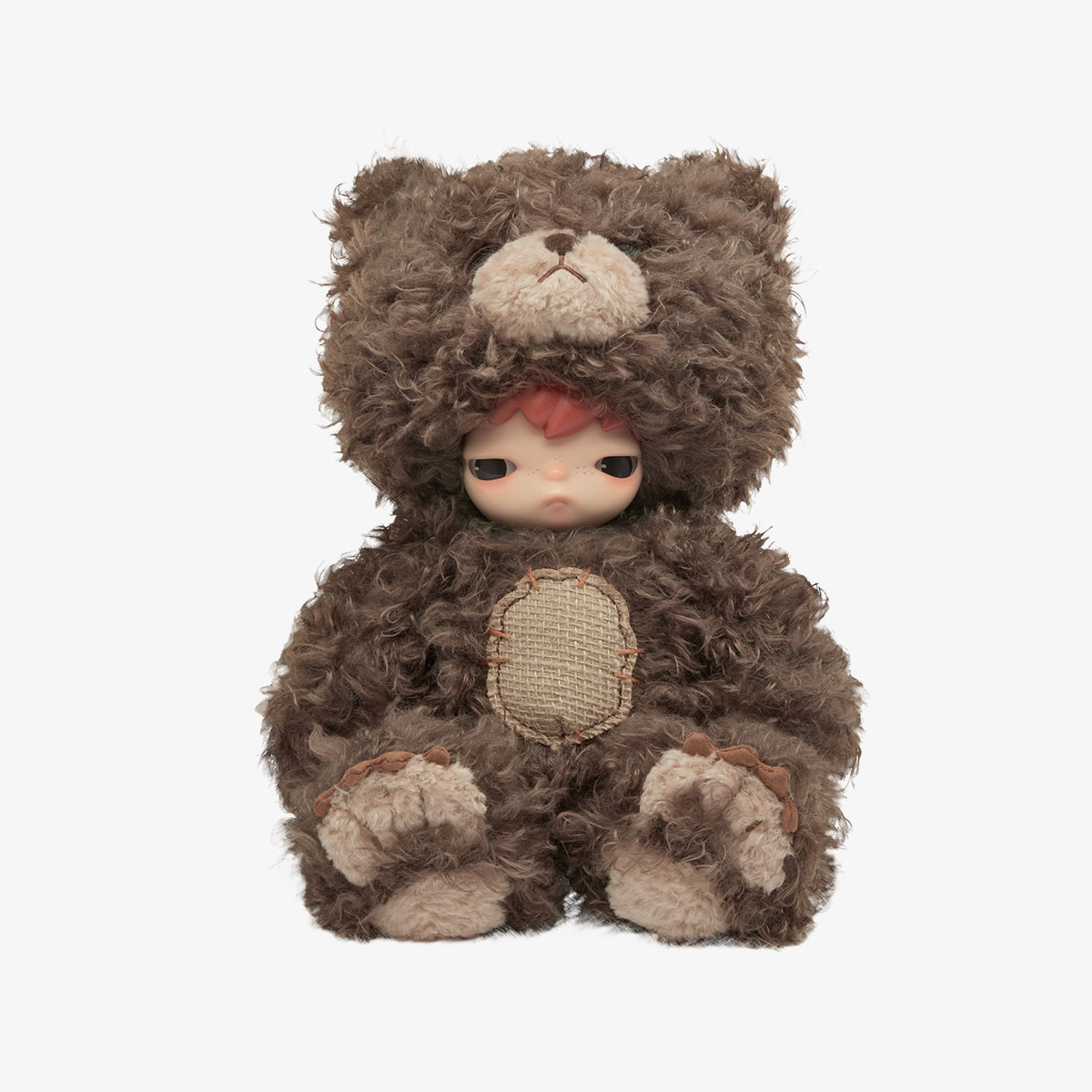 Hirono Bear Vinyl Plush Doll – Peluche da Collezione Artistico 38 cm | Designer Art Toy