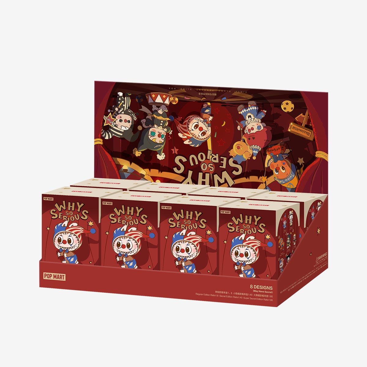 Why So Serious Pendente in Peluche Vinile Blind Box – Serie Clown da Collezione (8 Design + Edizioni Segrete)