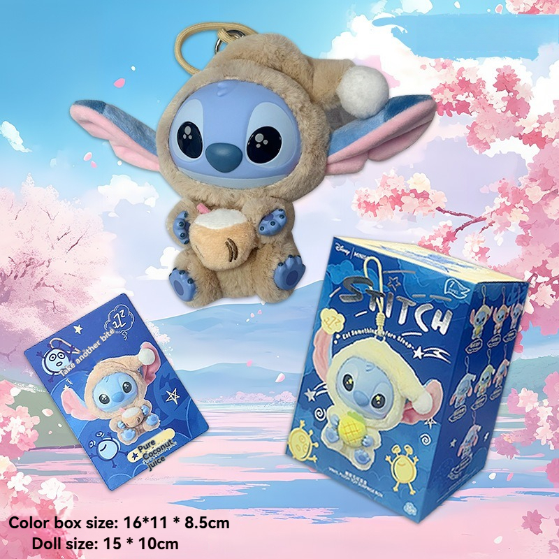 Labubu × Stitch Eat Something Before Sleep – Collezione Blind Box da Collezione (Serie Completa o Singola) - Immagine di 5