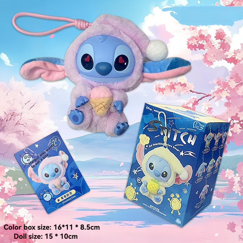 Labubu × Stitch Eat Something Before Sleep – Collezione Blind Box da Collezione (Serie Completa o Singola) - Immagine di 6
