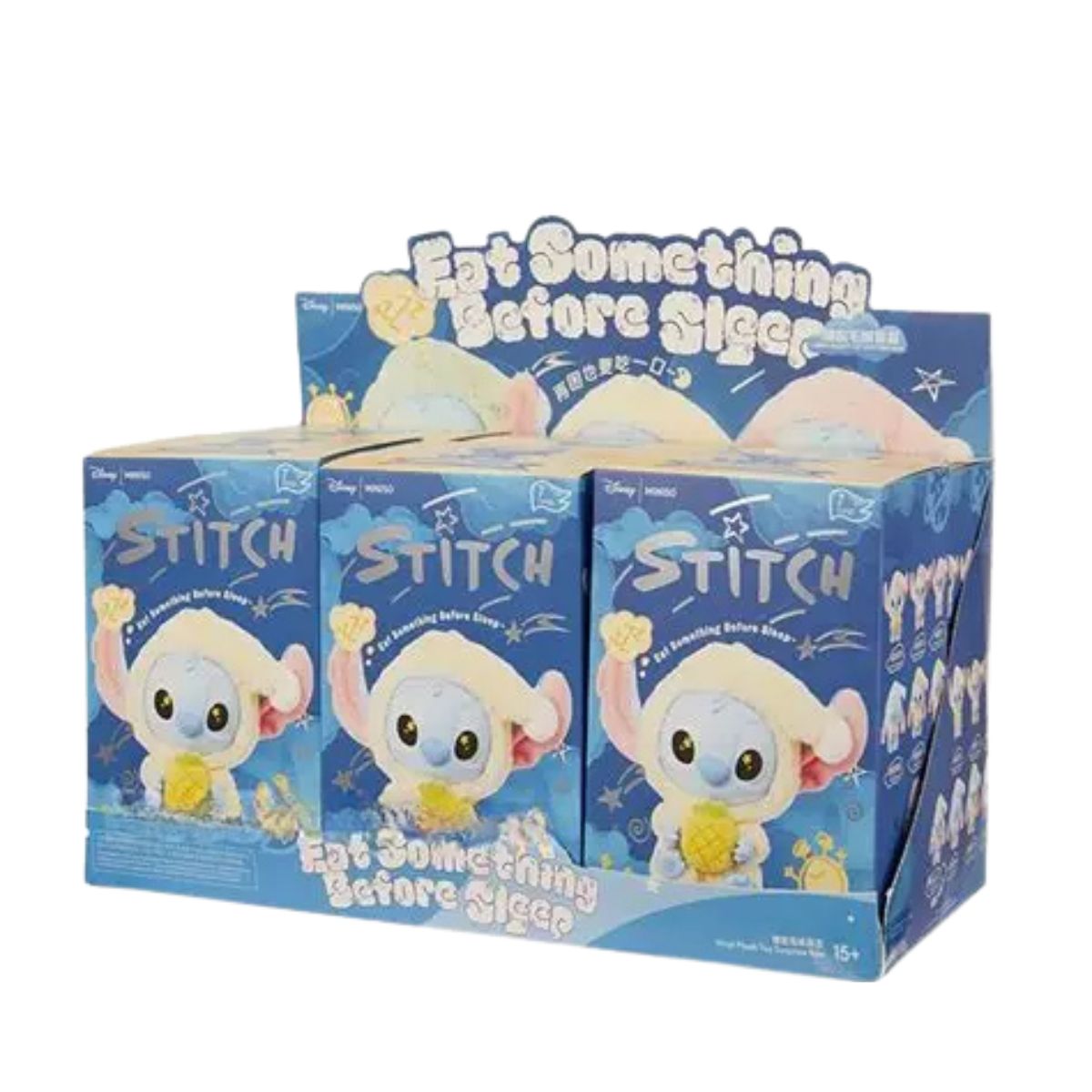 Labubu × Stitch Eat Something Before Sleep – Collezione Blind Box da Collezione (Serie Completa o Singola)