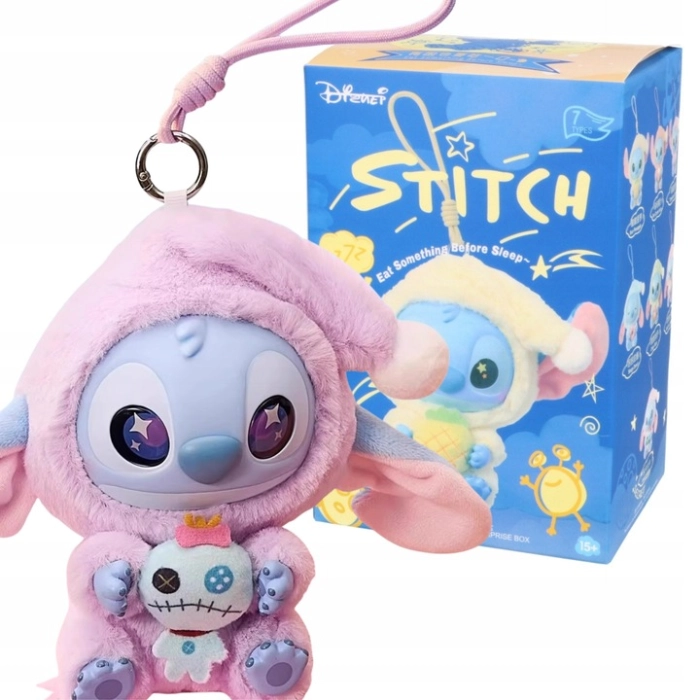 Labubu × Stitch Eat Something Before Sleep – Good Company (Secret Edition) | Figura da Collezione Ultra Rara