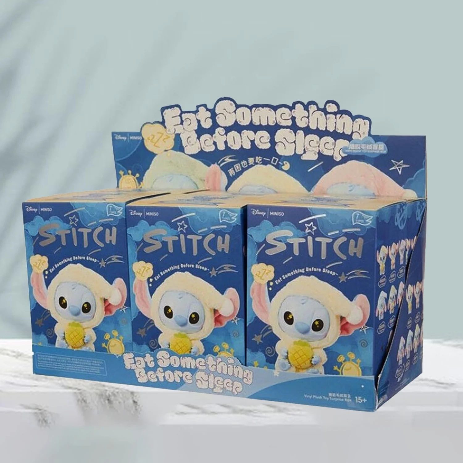 Labubu × Stitch Eat Something Before Sleep – Collezione Blind Box da Collezione (Serie Completa o Singola) - Immagine di 2