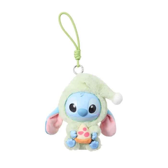 Labubu × Stitch Eat Something Before Sleep – Crispy Pizza | Figura da Collezione Artistica