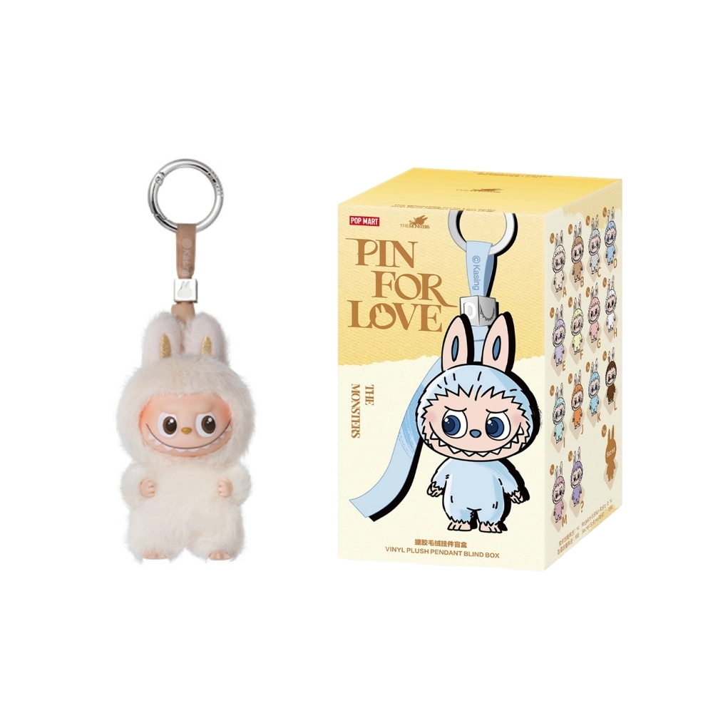 Peluche Labubu A - Pin For Love Series (Gruppo A–M) | Figurina esclusiva da collezione