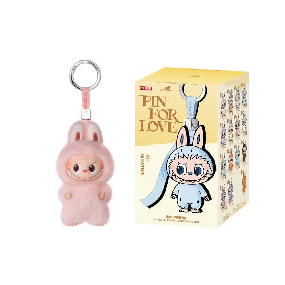 Peluche Labubu G - Pin For Love Series (Gruppo A–M) | Figurina esclusiva da collezione
