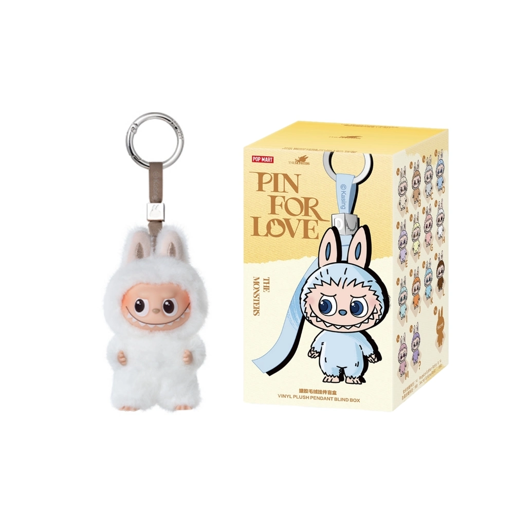 Peluche Labubu H - Pin For Love Series (Gruppo A–M) | Figurina esclusiva da collezione