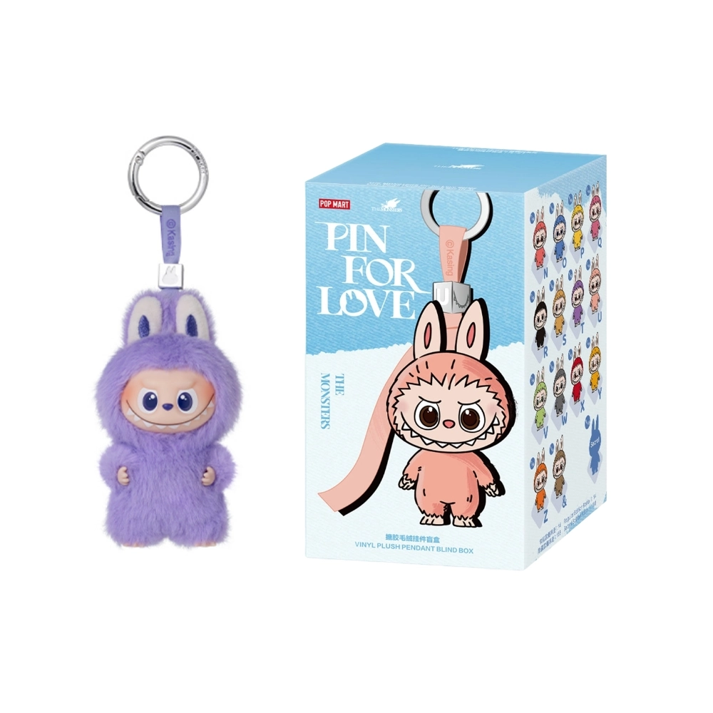 Peluche Labubu T - Pin For Love Series (Gruppo N-Z) | Figurina esclusiva da collezione