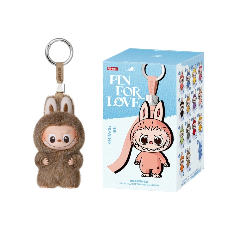Peluche Labubu & - Pin For Love Series (Gruppo N-Z) | Figurina esclusiva da collezione