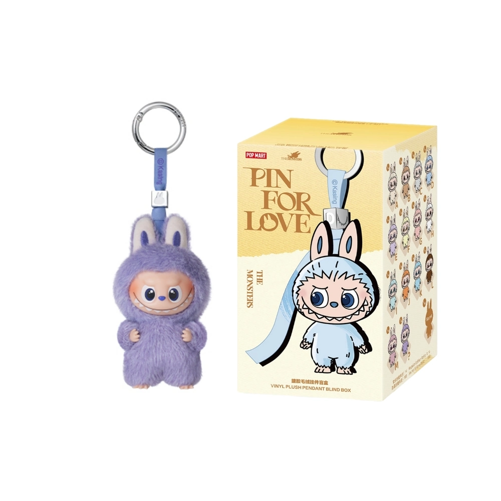 Peluche Labubu - Pin For Love Series (Gruppo A–M) | Figurina esclusiva da collezione