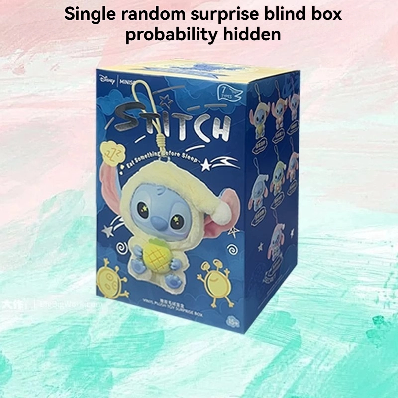 Labubu × Stitch Eat Something Before Sleep – Collezione Blind Box da Collezione (Serie Completa o Singola) - Immagine di 10