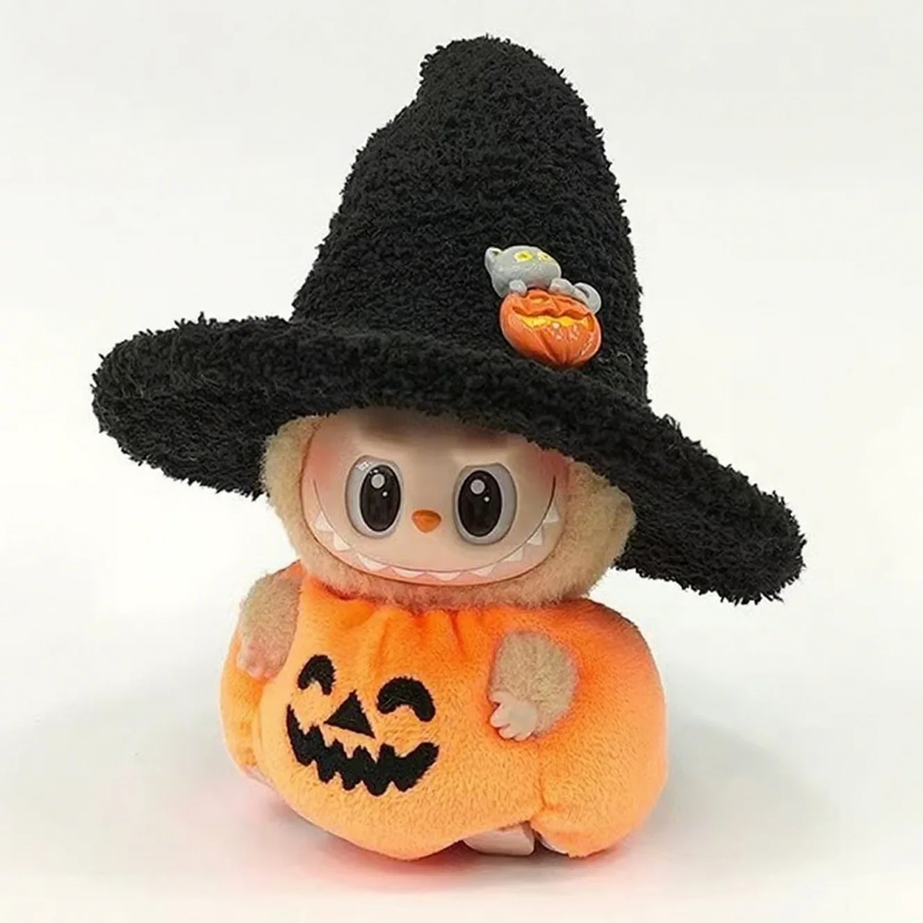 Costume Zucca Halloween per Labubu – Abito in Peluche da Collezione - Immagine di 2