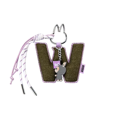 Labubu Letter Pendant “W” – Ciondolo Collezionabile Pin for Love Series