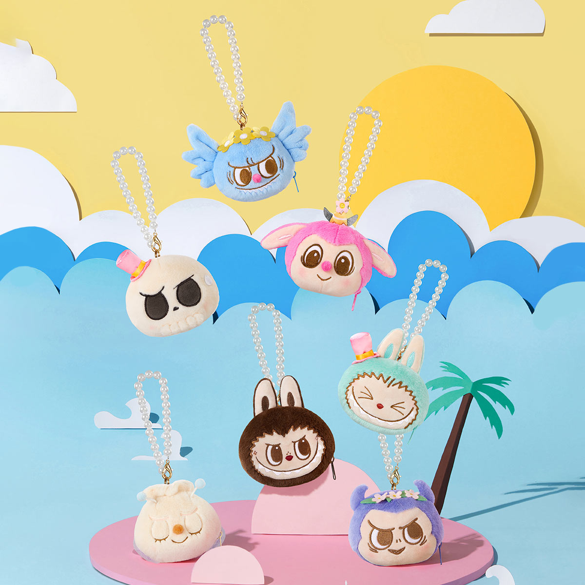 The Monsters Party – Peluche Reversibili Blind Box | Portachiavi Collezionabili Kawaii - Immagine di 3