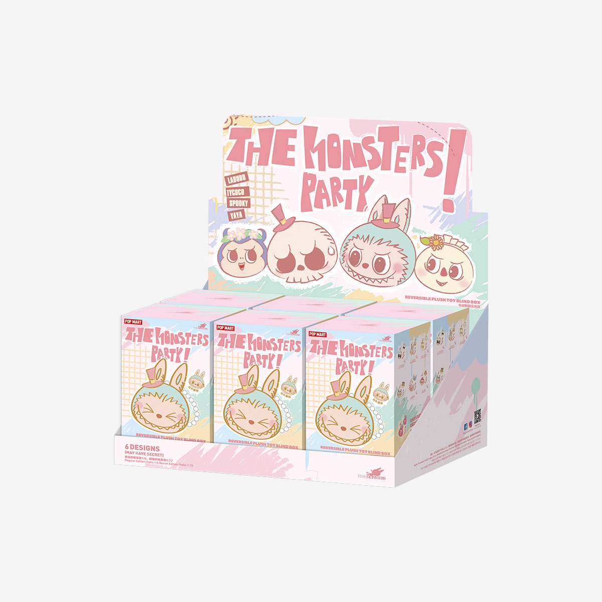 The Monsters Party – Peluche Reversibili Blind Box | Portachiavi Collezionabili Kawaii