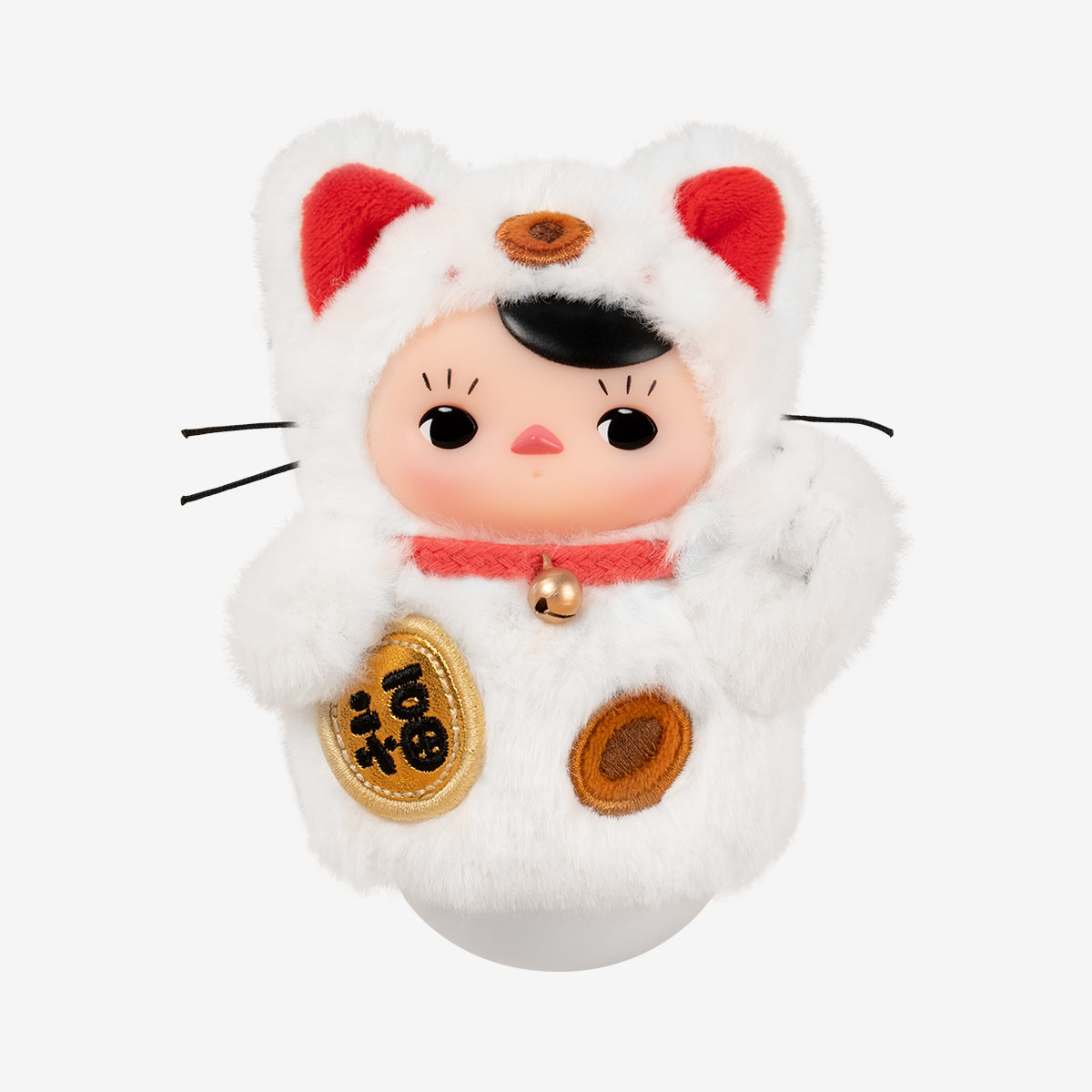 PUCKY “Roly-Poly Kitty Series” – Figure Collezionabili Blind Box | Mini Gatti in Vinile e Peluche 12 cm - Immagine di 10