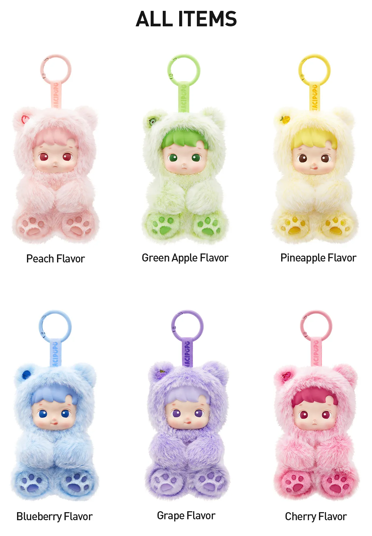 HACIPUPU “Gummy Bear Series” – Peluche Portachiavi Collezionabili Blind Box - Immagine di 9
