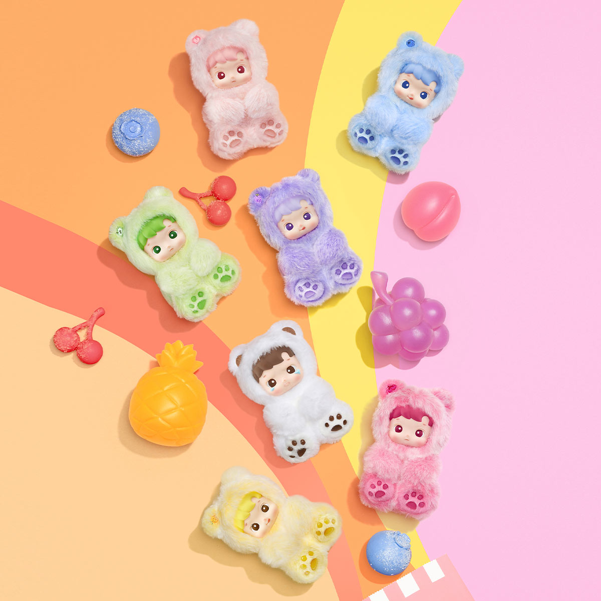 HACIPUPU “Gummy Bear Series” – Peluche Portachiavi Collezionabili Blind Box - Immagine di 3