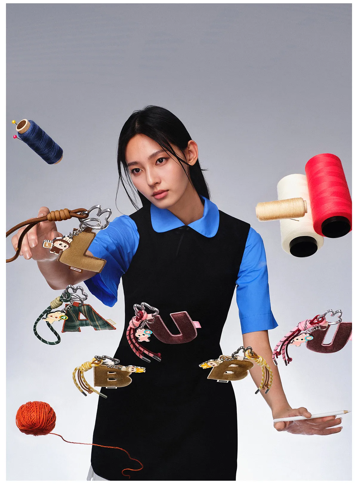 Labubu Letter Pendant “O” – Ciondolo Collezionabile Pin for Love Series - Immagine di 8