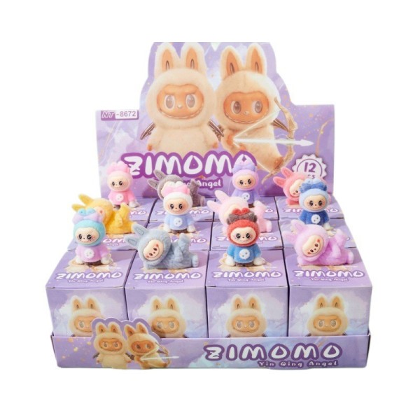 Zimomo “Yin Qing Angel Series” – Figure Collezionabili Blind Box | Mini Angioletti Kawaii 7–8 cm - Immagine di 2